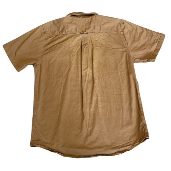 Lincoln Outfitters Classic Fit Golden Brown Men's XLR Button Down Shirt - Picture 4 of 6